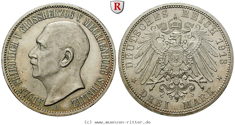 deutsches-kaiserreich-adolf-friedrich-v-3-mark/95665.jpg