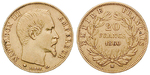 16660 Napoleon III., 20 Francs