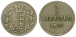 18331 Wilhelm I., 1/2 Kreuzer