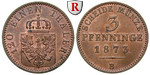 54513 Wilhelm I., 3 Pfennig