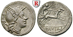 91607 L. Rutilius Flaccus, Denar