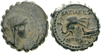 egri8039 Antiochos IV., Bronze, serr...