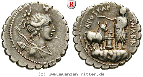 Klicken Sie auf das Bild um es auf Ihrem Rechner zu speichern a-postumius-denar-serratus/93308.jpg