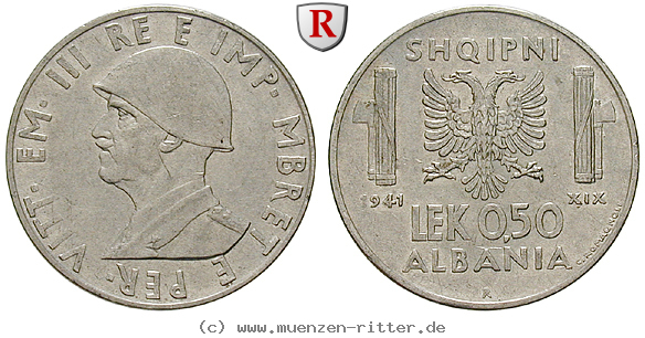Klicken Sie auf das Bild um es auf Ihrem Rechner zu speichern albanien-vittorio-emanuele-iii-0-5-lek/64752.jpg
