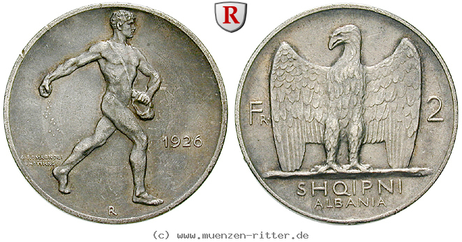 Klicken Sie auf das Bild um es auf Ihrem Rechner zu speichern albanien-zogu-i-2-franga-ari/64663.jpg