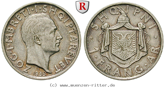 Klicken Sie auf das Bild um es auf Ihrem Rechner zu speichern albanien-zogu-i-frang-ari/64697.jpg