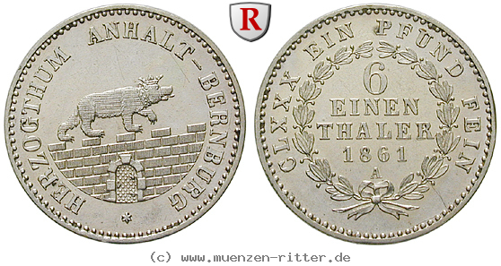 Klicken Sie auf das Bild um es auf Ihrem Rechner zu speichern anhalt-alexander-carl-1-6-taler/69269.jpg