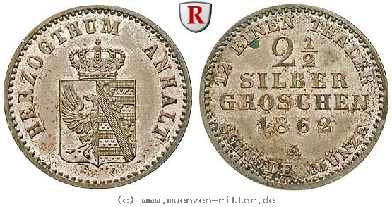 Klicken Sie auf das Bild um es auf Ihrem Rechner zu speichern anhalt-alexander-carl-2-1-2-silbergroschen/81608.jpg