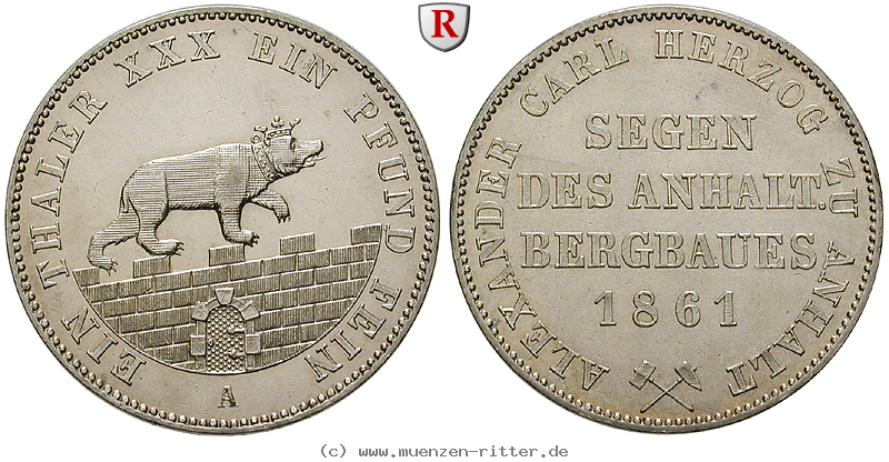 Klicken Sie auf das Bild um es auf Ihrem Rechner zu speichern anhalt-alexander-carl-ausbeutetaler/32739.jpg