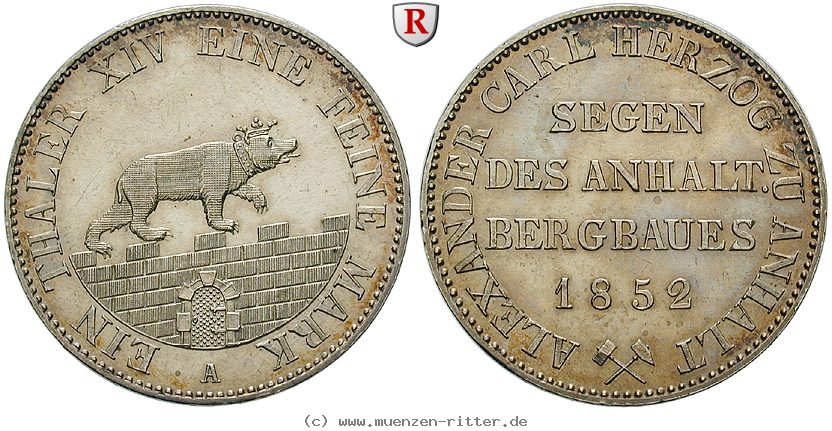 Klicken Sie auf das Bild um es auf Ihrem Rechner zu speichern anhalt-alexander-carl-ausbeutetaler/80451.jpg
