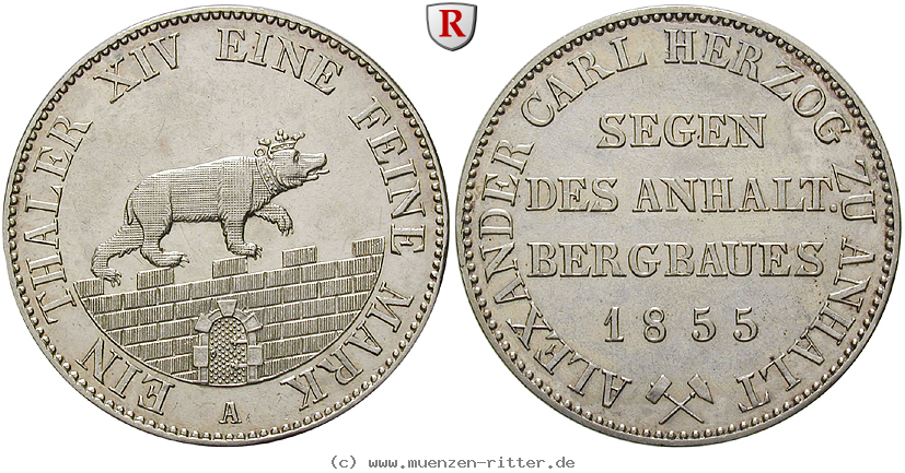 Klicken Sie auf das Bild um es auf Ihrem Rechner zu speichern anhalt-alexander-carl-ausbeutetaler/85005.jpg