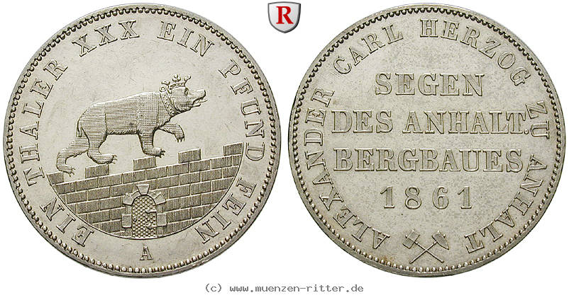 Klicken Sie auf das Bild um es auf Ihrem Rechner zu speichern anhalt-alexander-carl-ausbeutetaler/85006.jpg