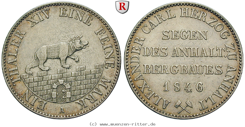 Klicken Sie auf das Bild um es auf Ihrem Rechner zu speichern anhalt-alexander-carl-ausbeutetaler/88118.jpg