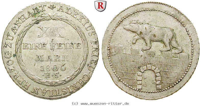 Klicken Sie auf das Bild um es auf Ihrem Rechner zu speichern anhalt-alexius-friedrich-christian-1-2-konventionstaler/50771.jpg