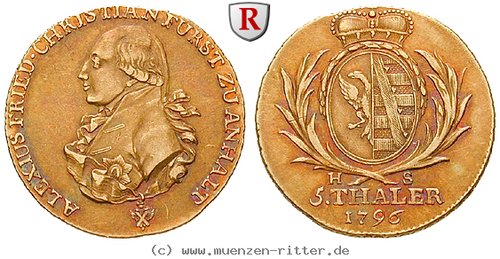 Klicken Sie auf das Bild um es auf Ihrem Rechner zu speichern anhalt-alexius-friedrich-christian-5-taler/42185.jpg