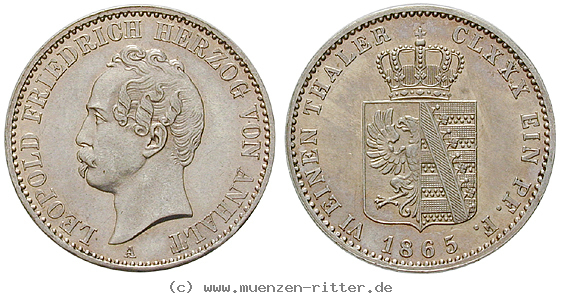Klicken Sie auf das Bild um es auf Ihrem Rechner zu speichern anhalt-leopold-friedrich-1-6-taler/22355.jpg