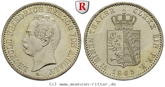 Klicken Sie auf das Bild um es auf Ihrem Rechner zu speichern anhalt-leopold-friedrich-1-6-taler/89172.jpg