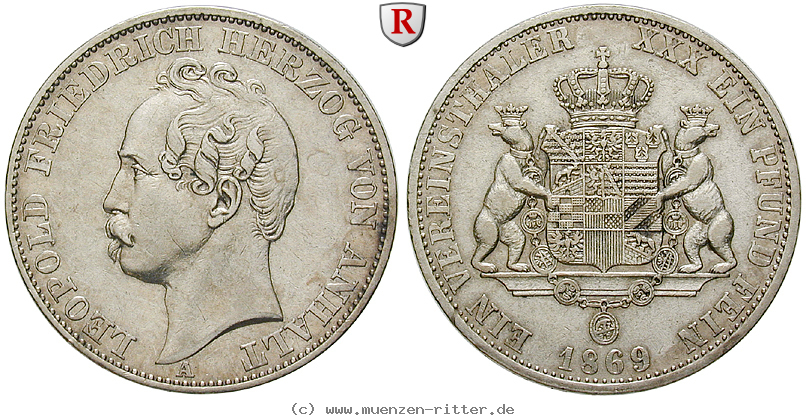 Klicken Sie auf das Bild um es auf Ihrem Rechner zu speichern anhalt-leopold-friedrich-vereinstaler/80453.jpg