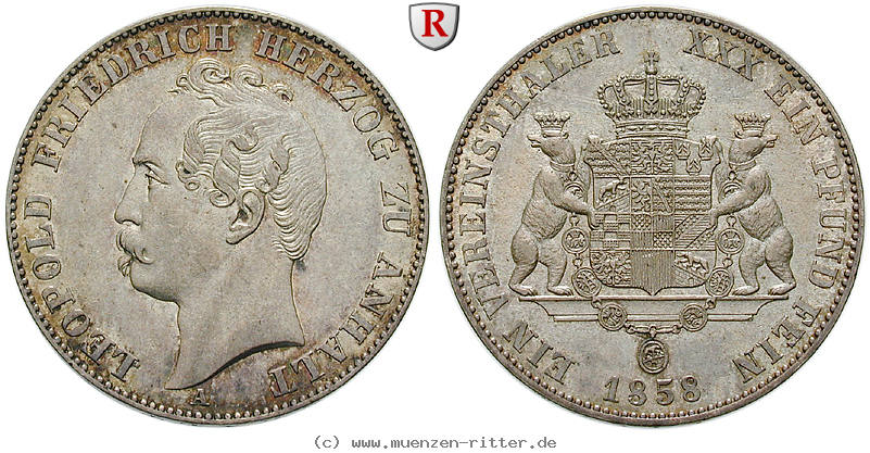 Klicken Sie auf das Bild um es auf Ihrem Rechner zu speichern anhalt-leopold-friedrich-vereinstaler/90564.jpg