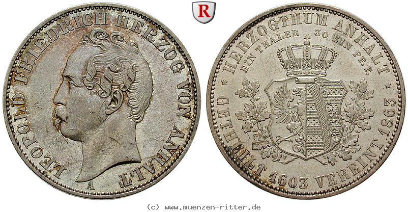 Klicken Sie auf das Bild um es auf Ihrem Rechner zu speichern anhalt-leopold-friedrich-vereinstaler/90566.jpg