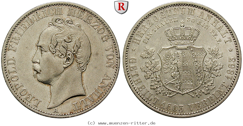 Klicken Sie auf das Bild um es auf Ihrem Rechner zu speichern anhalt-leopold-friedrich-vereinstaler/93068.jpg