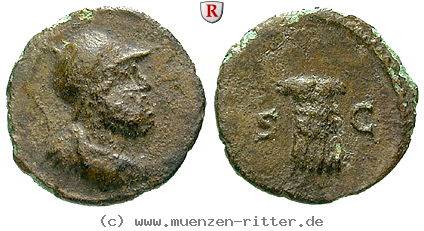 Klicken Sie auf das Bild um es auf Ihrem Rechner zu speichern anonyme-ausgaben-domitian-bis-antoninus-pius-quadrans/59546.jpg
