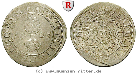 Klicken Sie auf das Bild um es auf Ihrem Rechner zu speichern augsburg-reichsstadt-1-2-batzen/36101.jpg