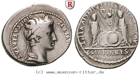 Klicken Sie auf das Bild um es auf Ihrem Rechner zu speichern augustus-denar/12306.jpg