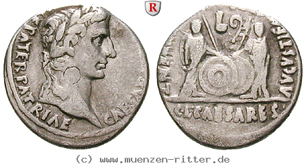 Klicken Sie auf das Bild um es auf Ihrem Rechner zu speichern augustus-denar/12313.jpg