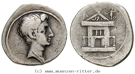 Klicken Sie auf das Bild um es auf Ihrem Rechner zu speichern augustus-denar/17842.jpg