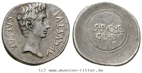 Klicken Sie auf das Bild um es auf Ihrem Rechner zu speichern augustus-denar/18536.jpg