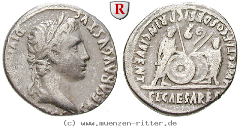 Klicken Sie auf das Bild um es auf Ihrem Rechner zu speichern augustus-denar/25820.jpg