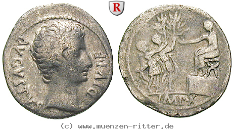 Klicken Sie auf das Bild um es auf Ihrem Rechner zu speichern augustus-denar/28226.jpg