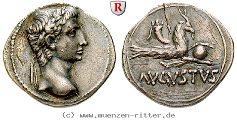 Klicken Sie auf das Bild um es auf Ihrem Rechner zu speichern augustus-denar/35032.jpg