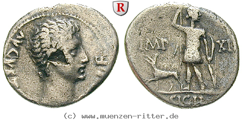 Klicken Sie auf das Bild um es auf Ihrem Rechner zu speichern augustus-denar/36750.jpg