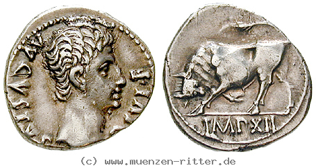Klicken Sie auf das Bild um es auf Ihrem Rechner zu speichern augustus-denar/47938.jpg