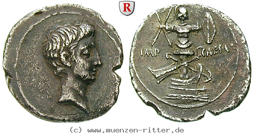 Klicken Sie auf das Bild um es auf Ihrem Rechner zu speichern augustus-denar/48898.jpg