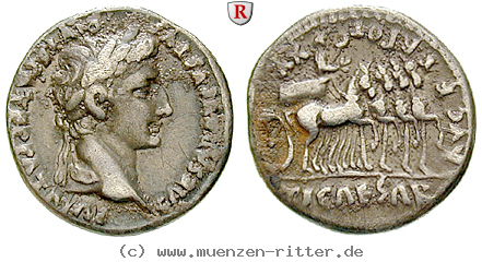Klicken Sie auf das Bild um es auf Ihrem Rechner zu speichern augustus-denar/48914.jpg