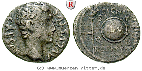 Klicken Sie auf das Bild um es auf Ihrem Rechner zu speichern augustus-denar/63946.jpg