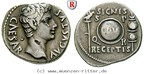 Klicken Sie auf das Bild um es auf Ihrem Rechner zu speichern augustus-denar/66009.jpg