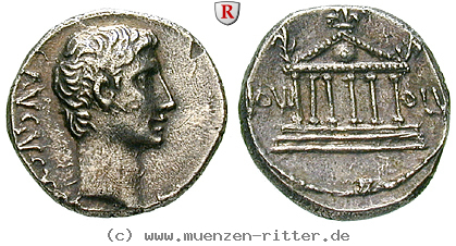 Klicken Sie auf das Bild um es auf Ihrem Rechner zu speichern augustus-denar/67338.jpg