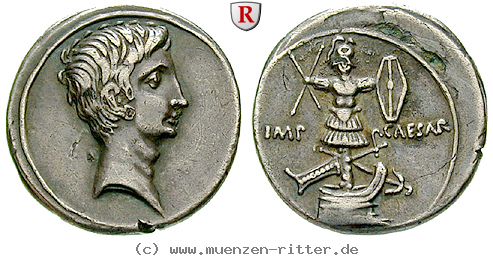Klicken Sie auf das Bild um es auf Ihrem Rechner zu speichern augustus-denar/67340.jpg