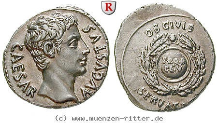 Klicken Sie auf das Bild um es auf Ihrem Rechner zu speichern augustus-denar/78692.jpg