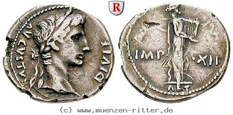 Klicken Sie auf das Bild um es auf Ihrem Rechner zu speichern augustus-denar/83017.jpg