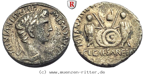 Klicken Sie auf das Bild um es auf Ihrem Rechner zu speichern augustus-denar/84005.jpg