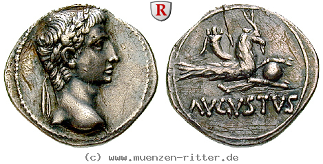 Klicken Sie auf das Bild um es auf Ihrem Rechner zu speichern augustus-denar/91434.jpg