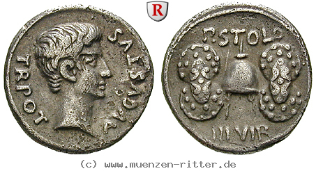 Klicken Sie auf das Bild um es auf Ihrem Rechner zu speichern augustus-denar/91838.jpg