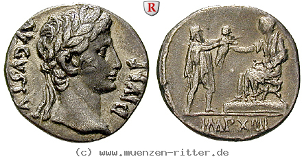 Klicken Sie auf das Bild um es auf Ihrem Rechner zu speichern augustus-denar/91841.jpg