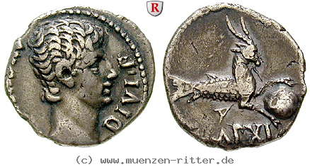 Klicken Sie auf das Bild um es auf Ihrem Rechner zu speichern augustus-denar/94205.jpg
