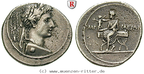 Klicken Sie auf das Bild um es auf Ihrem Rechner zu speichern augustus-denar/94433.jpg